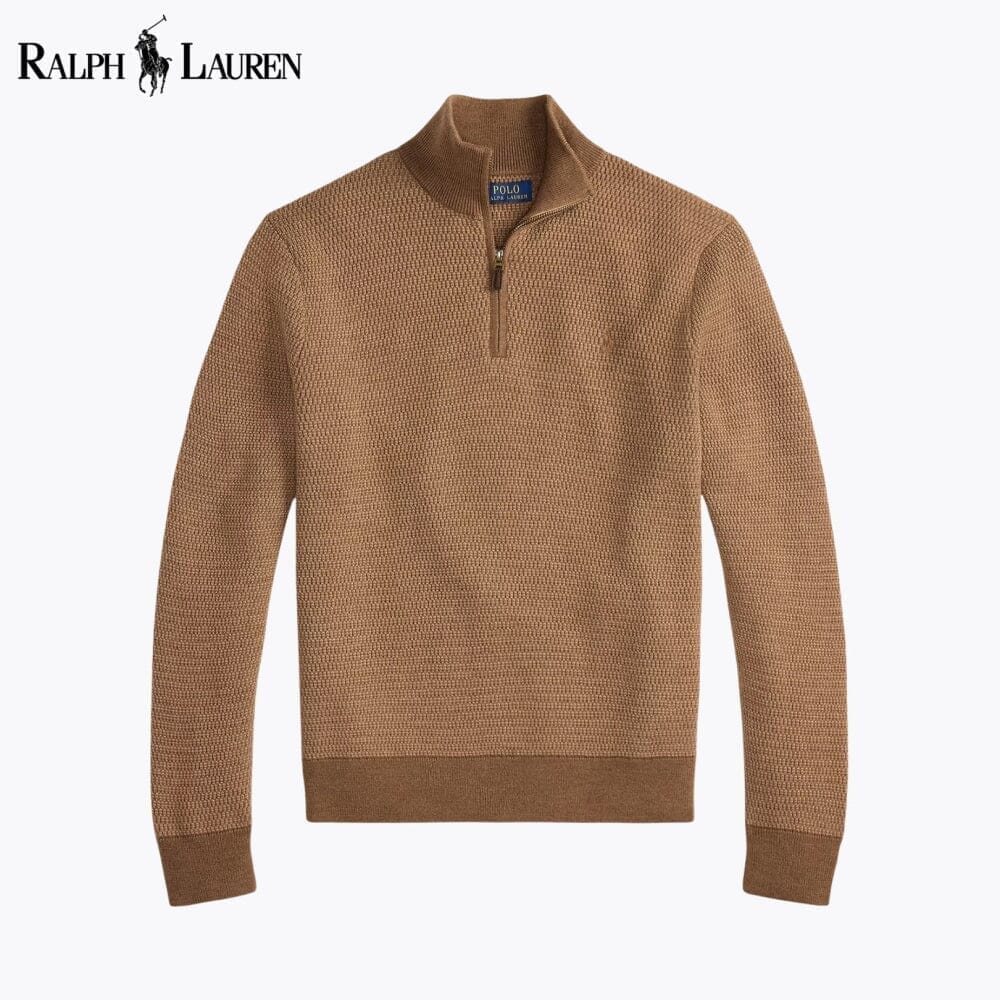 Ralph Lauren Washable Wool Quarter-Zip Sweater