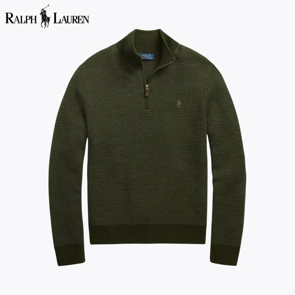 Ralph Lauren Washable Wool Quarter-Zip Sweater