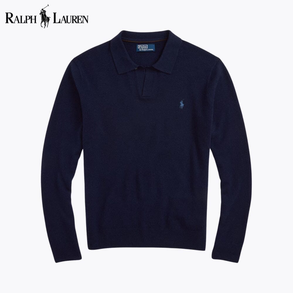 Ralph Lauren Wool Johnny-Collar Sweater