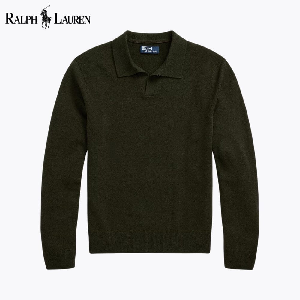Ralph Lauren Wool Johnny-Collar Sweater