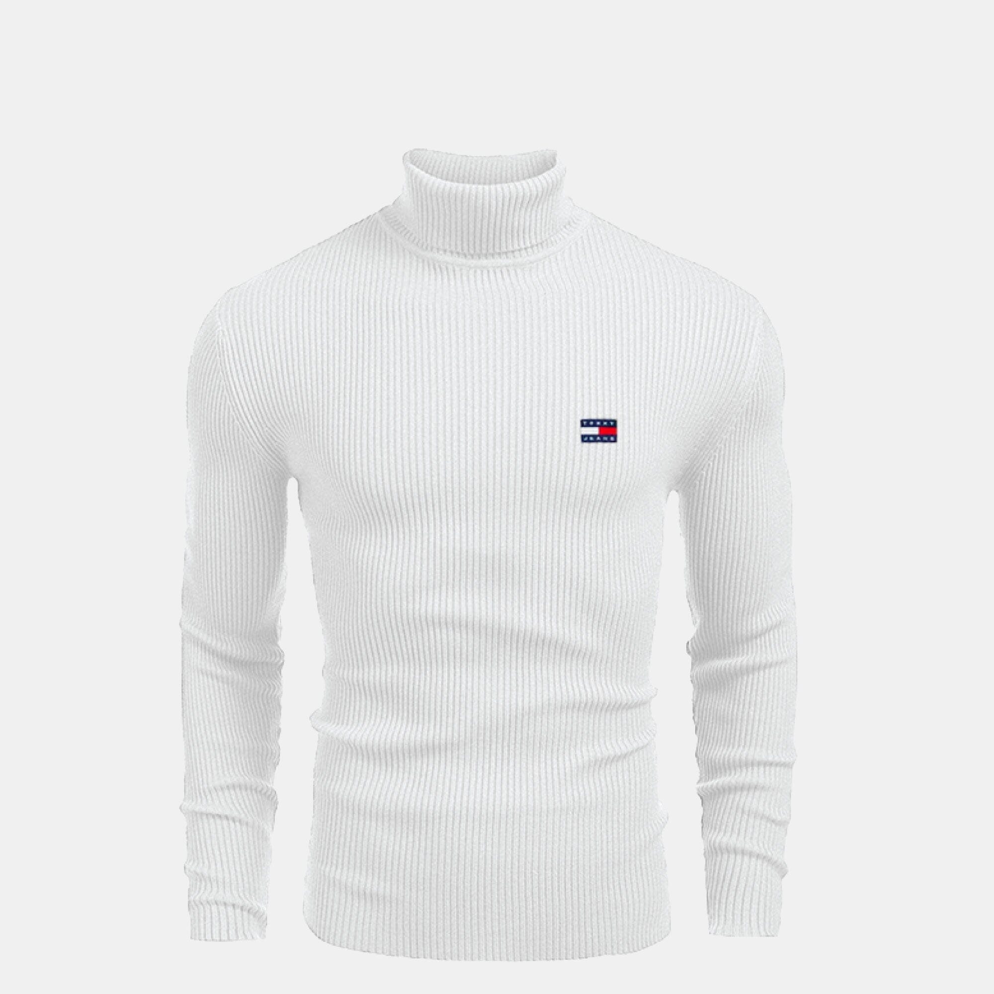 Tommy Hilfiger Turtleneck Cable-Knit Wool Sweater